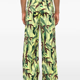 Pantaloni con stampa Chiku-Rin Camo in verde Kenzo - uomo 