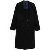 Cappotto doppiopetto in blu Kiton - uomo 
