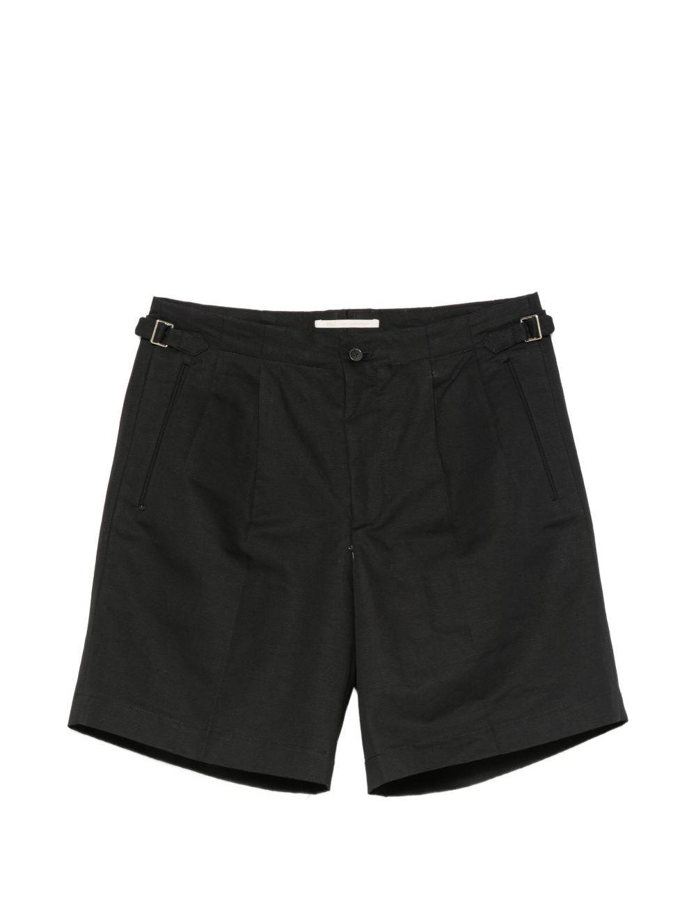 Shorts a pieghe con fibbia in nero Briglia 1949 - uomo 