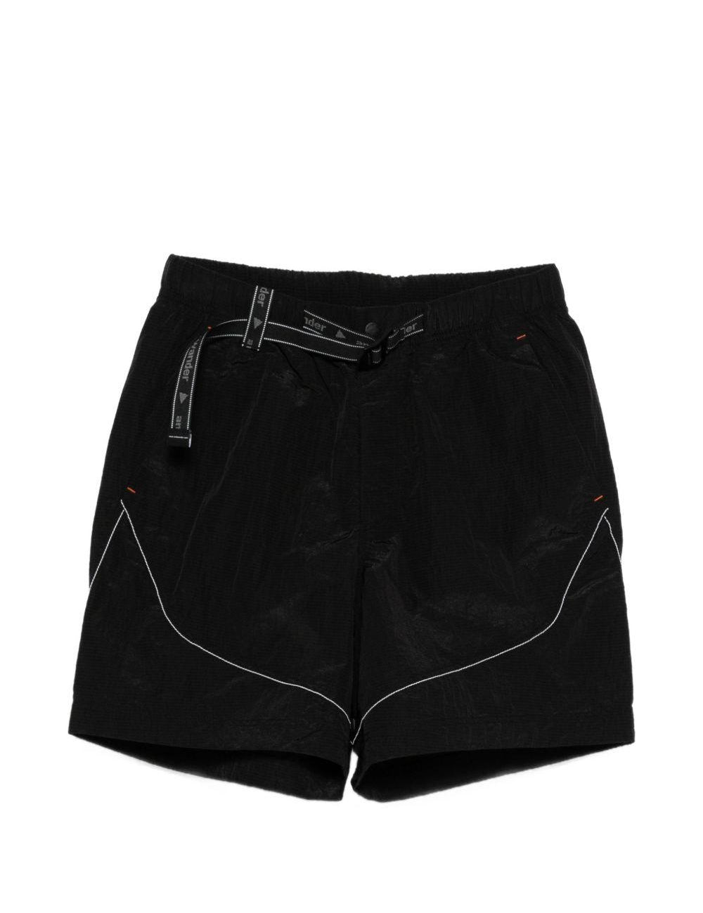 Shorts con cintura in nylon in nero Roa x and wander - uomo 