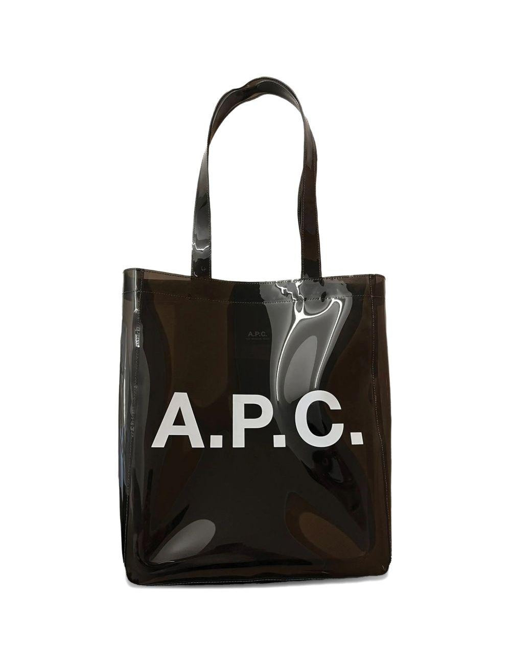 Borsa tote con logo in marrone A.P.C. - donna 