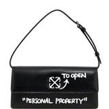 Borsa a spalla Jitney 1.0 in nero OFF WHITE - DONNA 