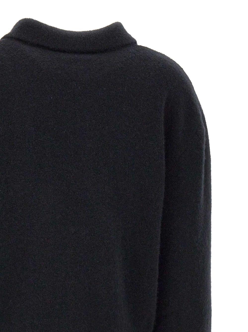 Polo a maniche lunghe in nero Laneus - uomo 