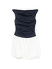 Salina short dress in blue and white by Simkhai - women