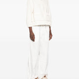 Giacca con zip boucle in avorio Moncler - donna 