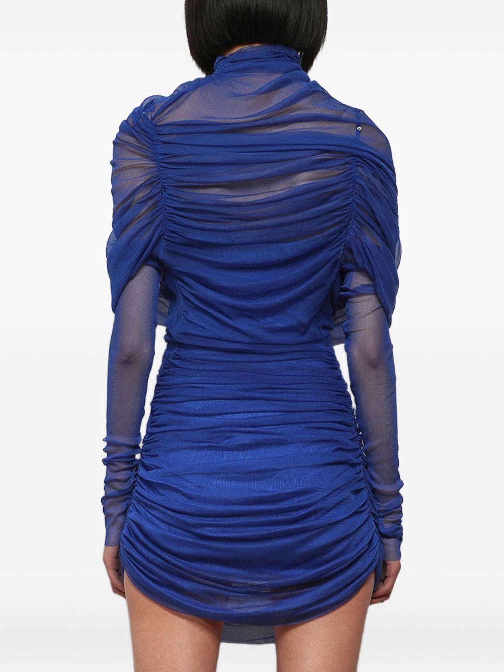 Abito mini in mesh in blu Christopher esber - donna 