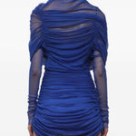 Abito mini in mesh in blu Christopher esber - donna 