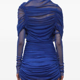 Abito mini in mesh in blu Christopher esber - donna 