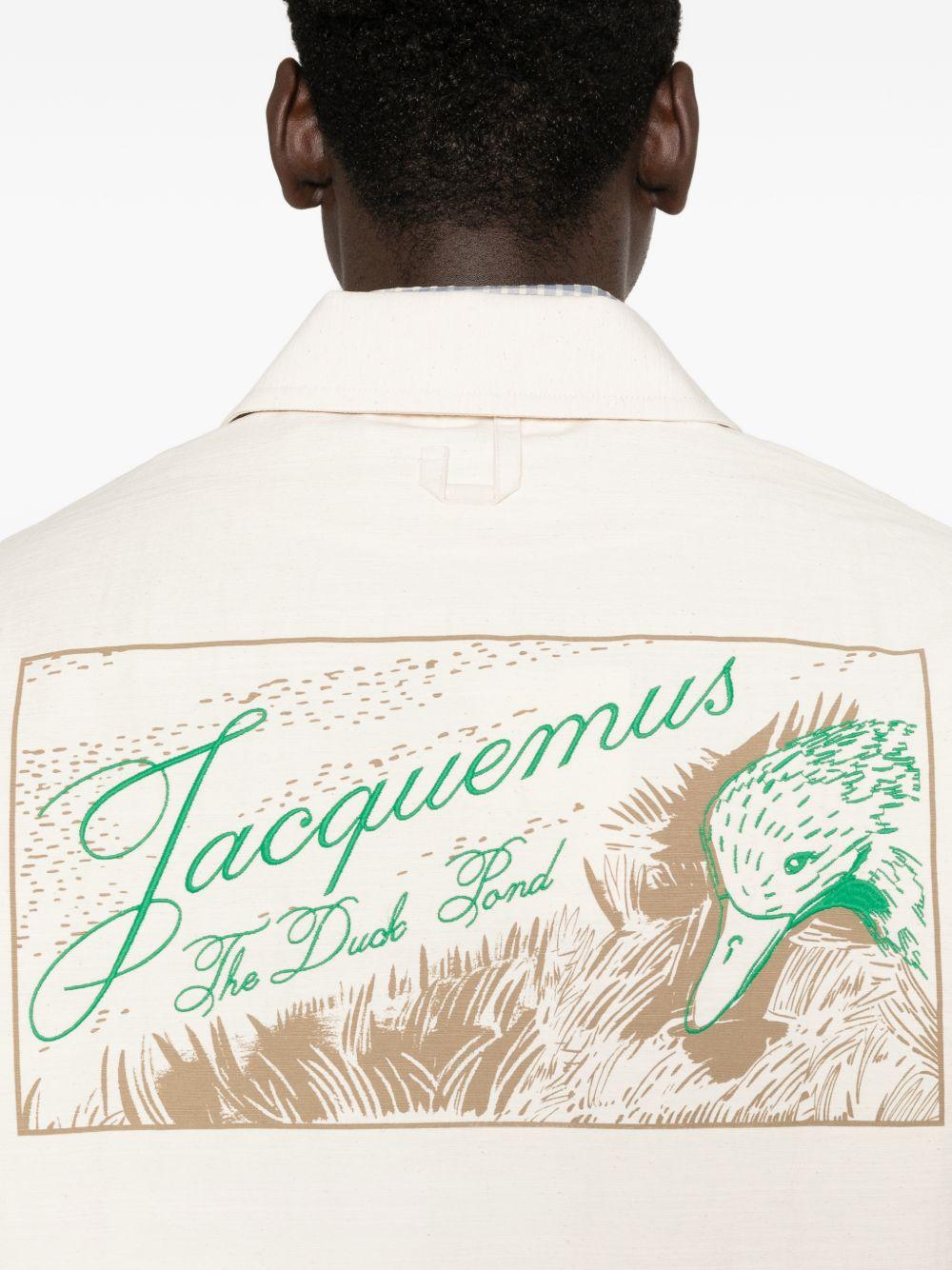 Camicia la chemise mecano in bianco Jacquemus - uomo 