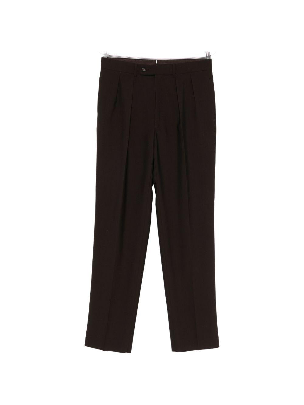Pantaloni plissé  in marrone Caruso - uomo 