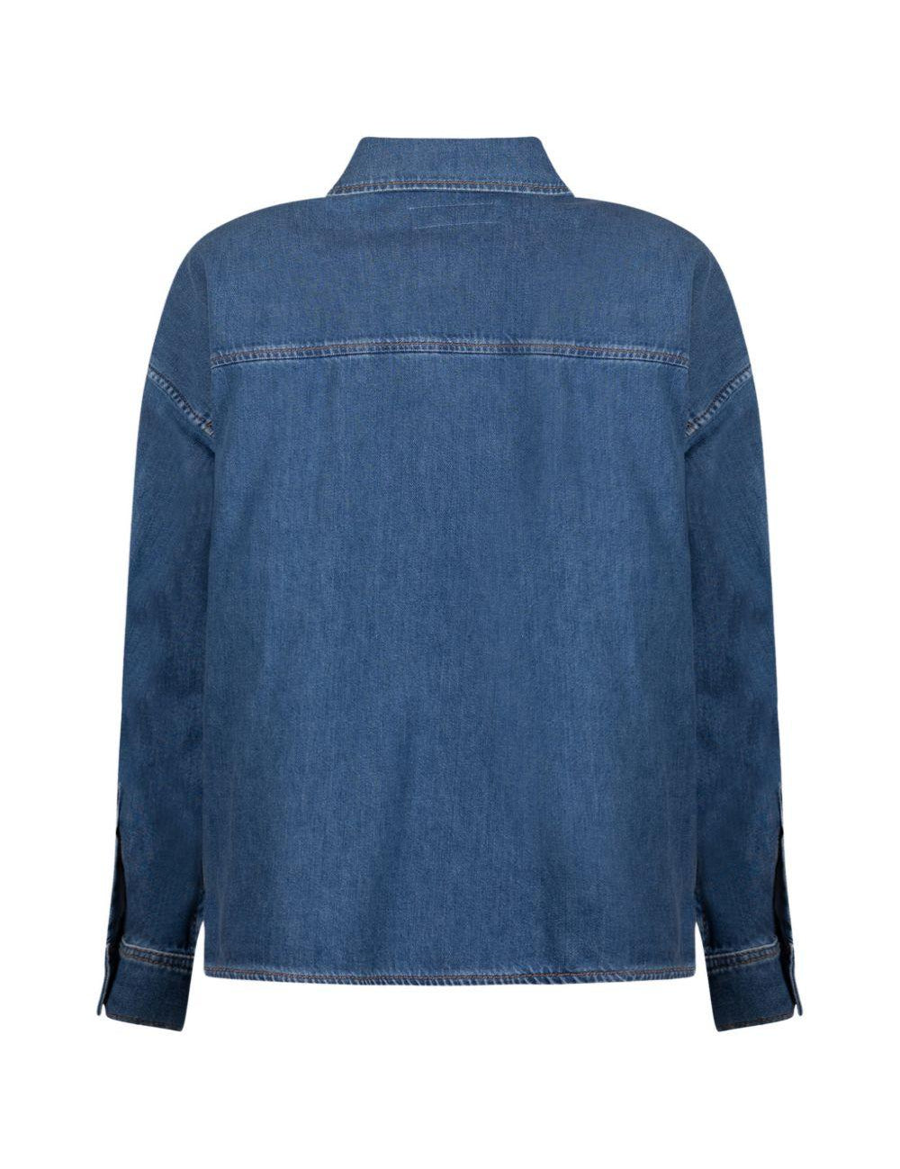 Foggia camicia in blu denim Maxmara weekend - donna 