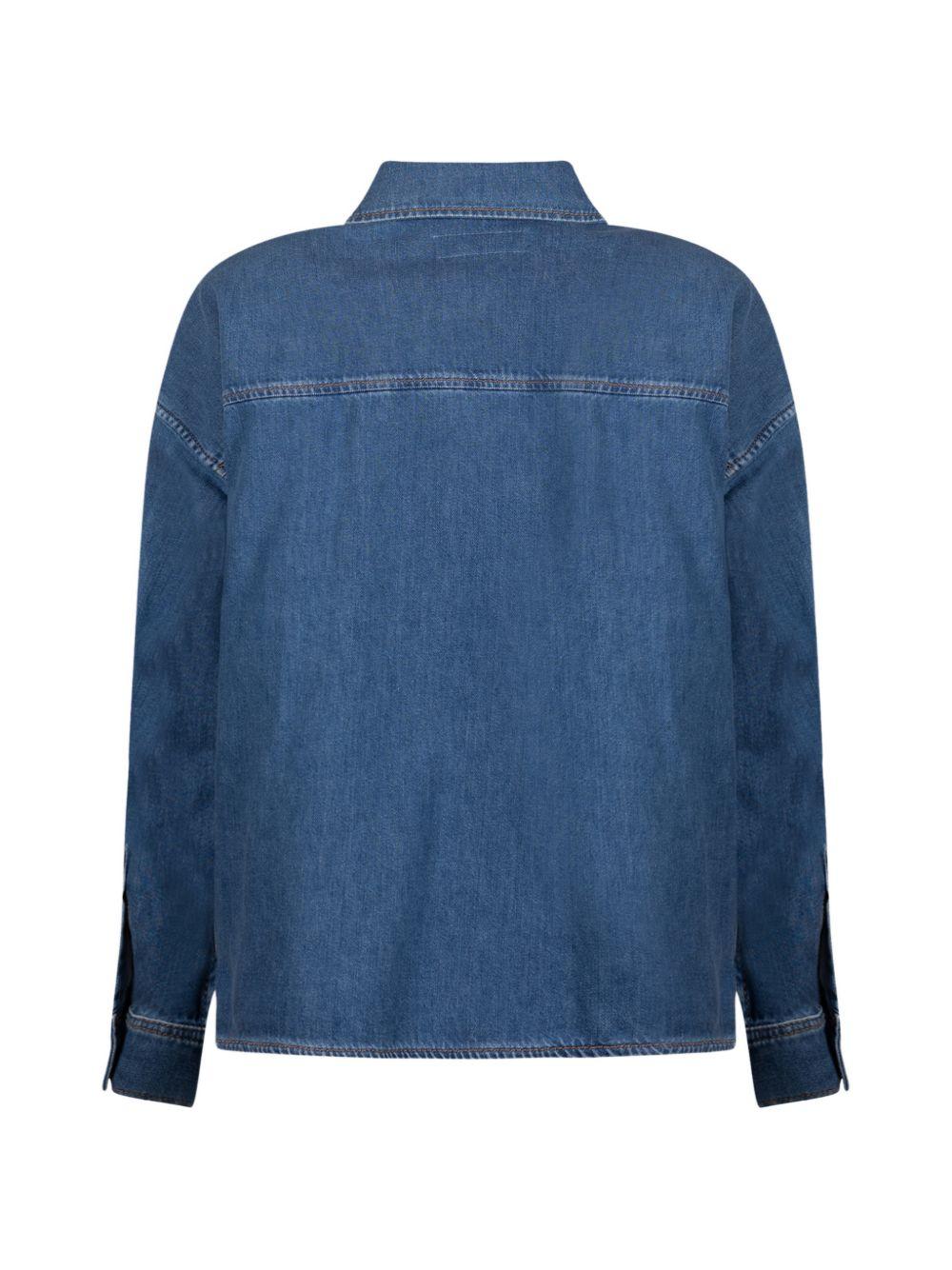 Foggia camicia in blu denim Maxmara weekend - donna 