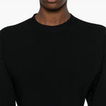 Abito mini a manice lunghe Power in nero Wardrobe.Nyc - donna 