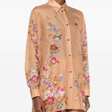 Camicia Patience a fiori in rosa pesca Zimmermann - donna 