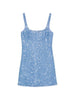 Mini abito con perline ziva in celeste Simkhai - donna