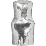 Mini abito con paillettes e fianchi imbottiti in argento David koma - donna 