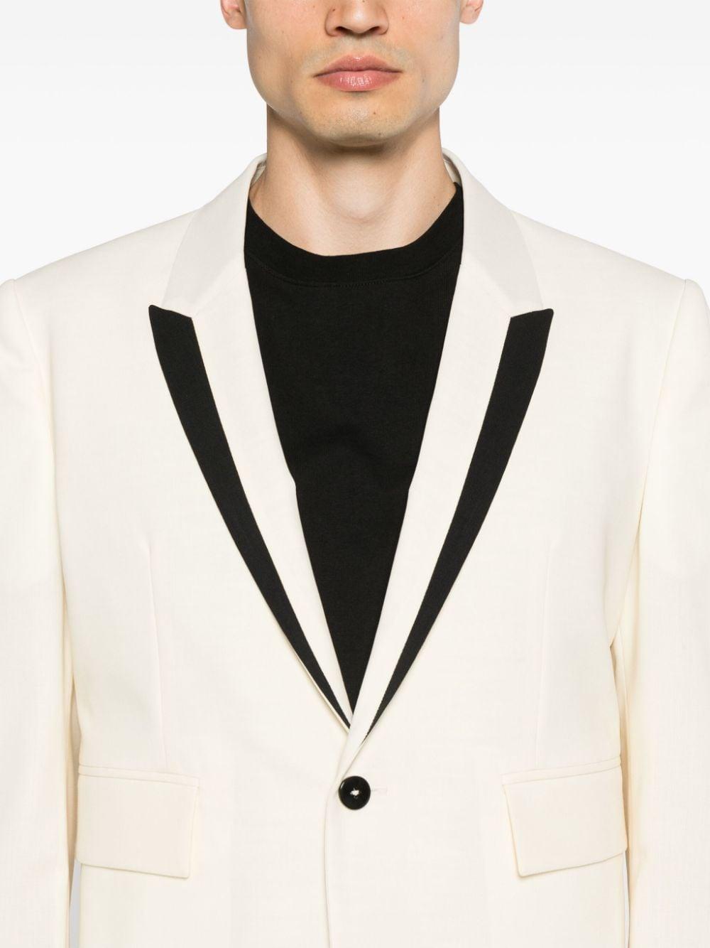 Giacca monopetto con dettaglio a contrasto in bianco e nero Sapio - uomo 