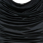 Costume da bagno con scollo arricciato in nero Venuja - donna 