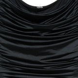 Costume da bagno con scollo arricciato in nero Venuja - donna 