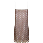 Abito mini con spalline sottili in oro ROTATE - donna 