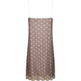 Abito mini con spalline sottili in oro ROTATE - donna 