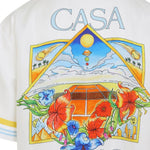 Camicia con stampasul retro in bianco Casablanca - uomo 