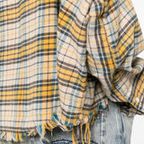 Camicia  tartan in giallo R13 - donna 