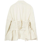 Giacca con cinturini in bianco Undercover - donna 