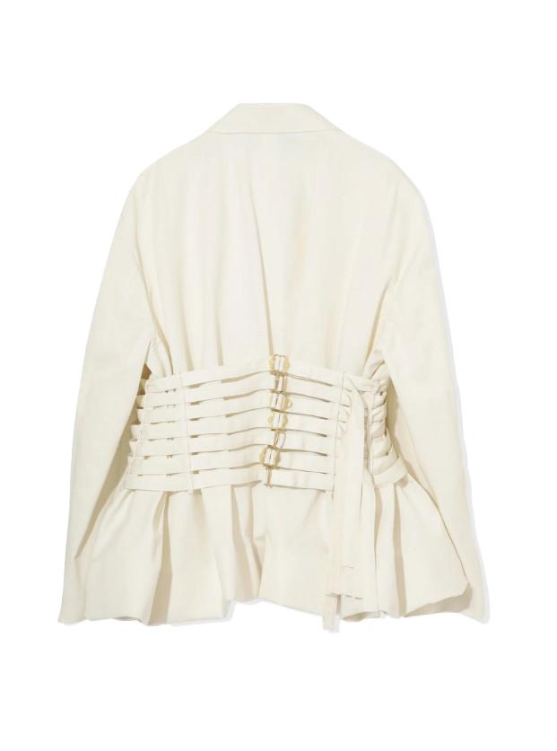 Giacca con cinturini in bianco Undercover - donna 