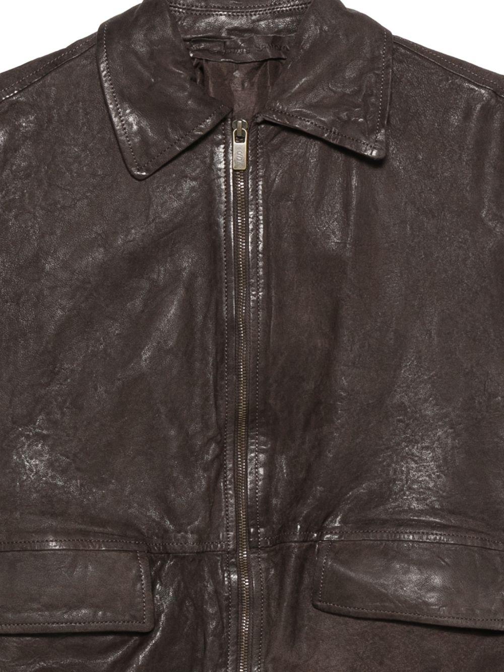 Gilet con zip in marrone Salvatore santoro - donna 