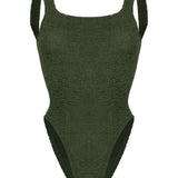 costume intero square in verde hunza g - donna 