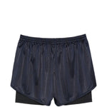 Pantaloncini con dettagli a righe in blu Martine rose - unisex 