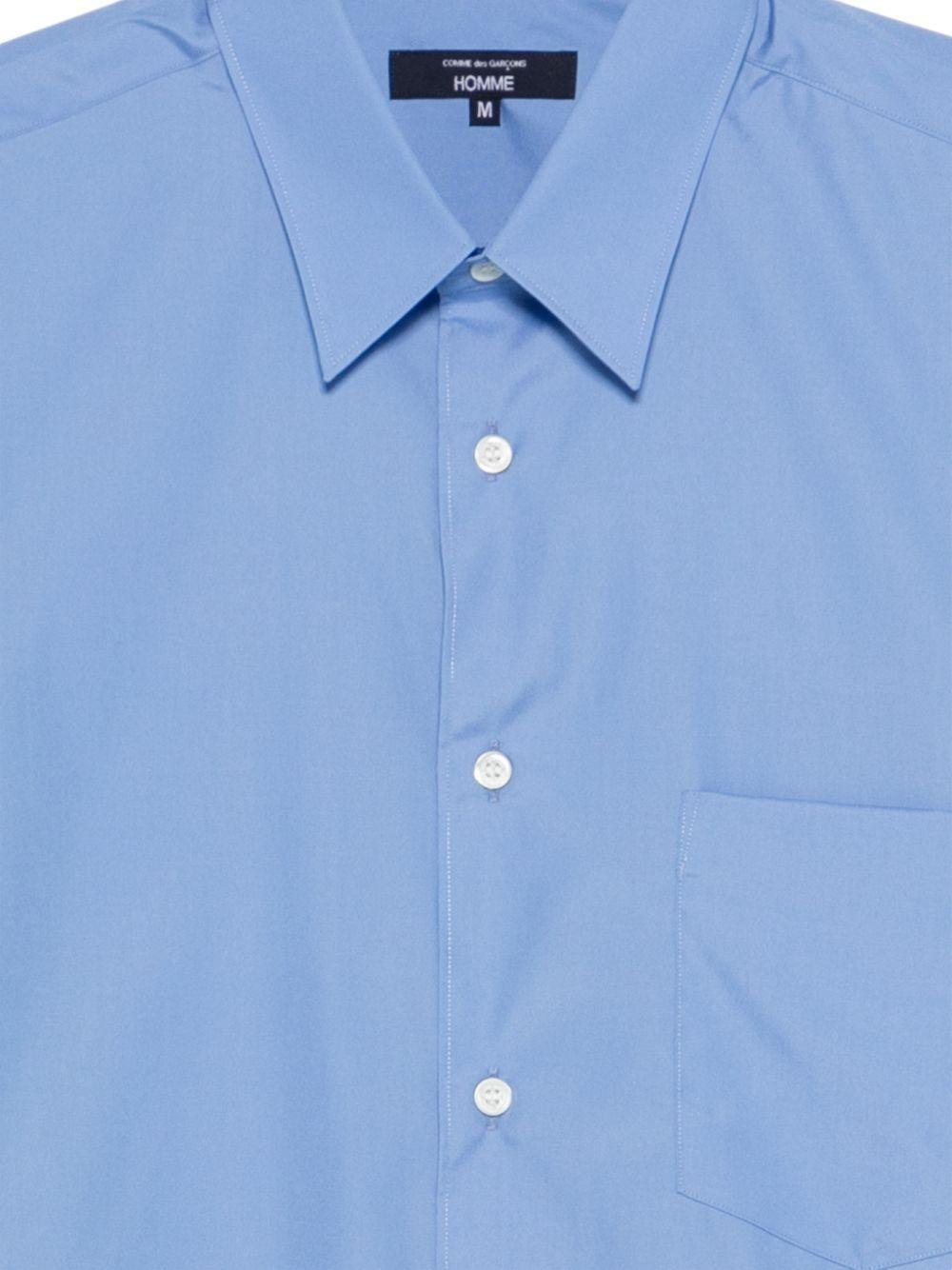 Camicia con logo in azzurro Comme des Garçons Homme - uomo 