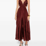 Abito con dettagli cut-out  in bordeaux Zimmermann - donna 