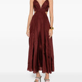 Abito con dettagli cut-out  in bordeaux Zimmermann - donna 