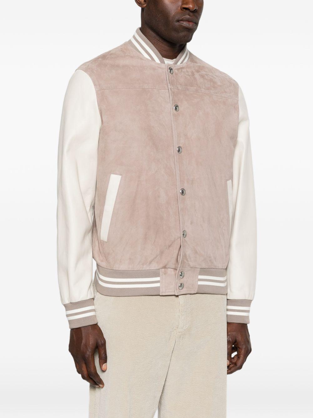 Bomber a righe in beige Eleventy - uomo 