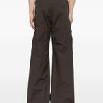 Pantaloni cargo con coulisse in marrone Rick owens - uomo 