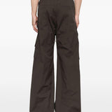 Pantaloni cargo con coulisse in marrone Rick owens - uomo 