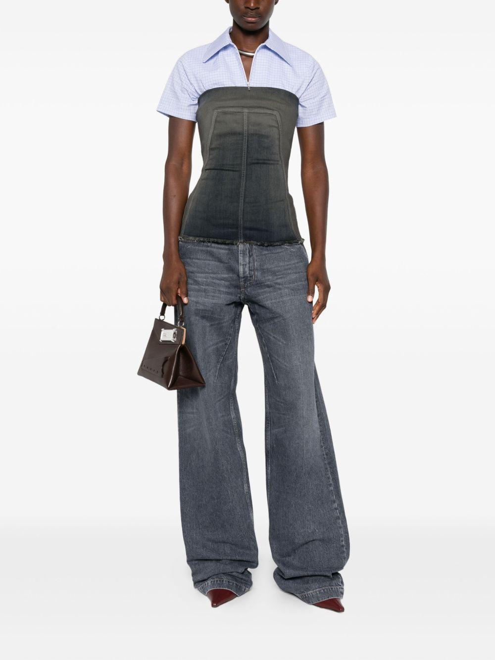 Jeans Geth con effetto schiarito in grigio Rick owens drkshdw - donna 