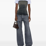Jeans Geth con effetto schiarito in grigio Rick owens drkshdw - donna 