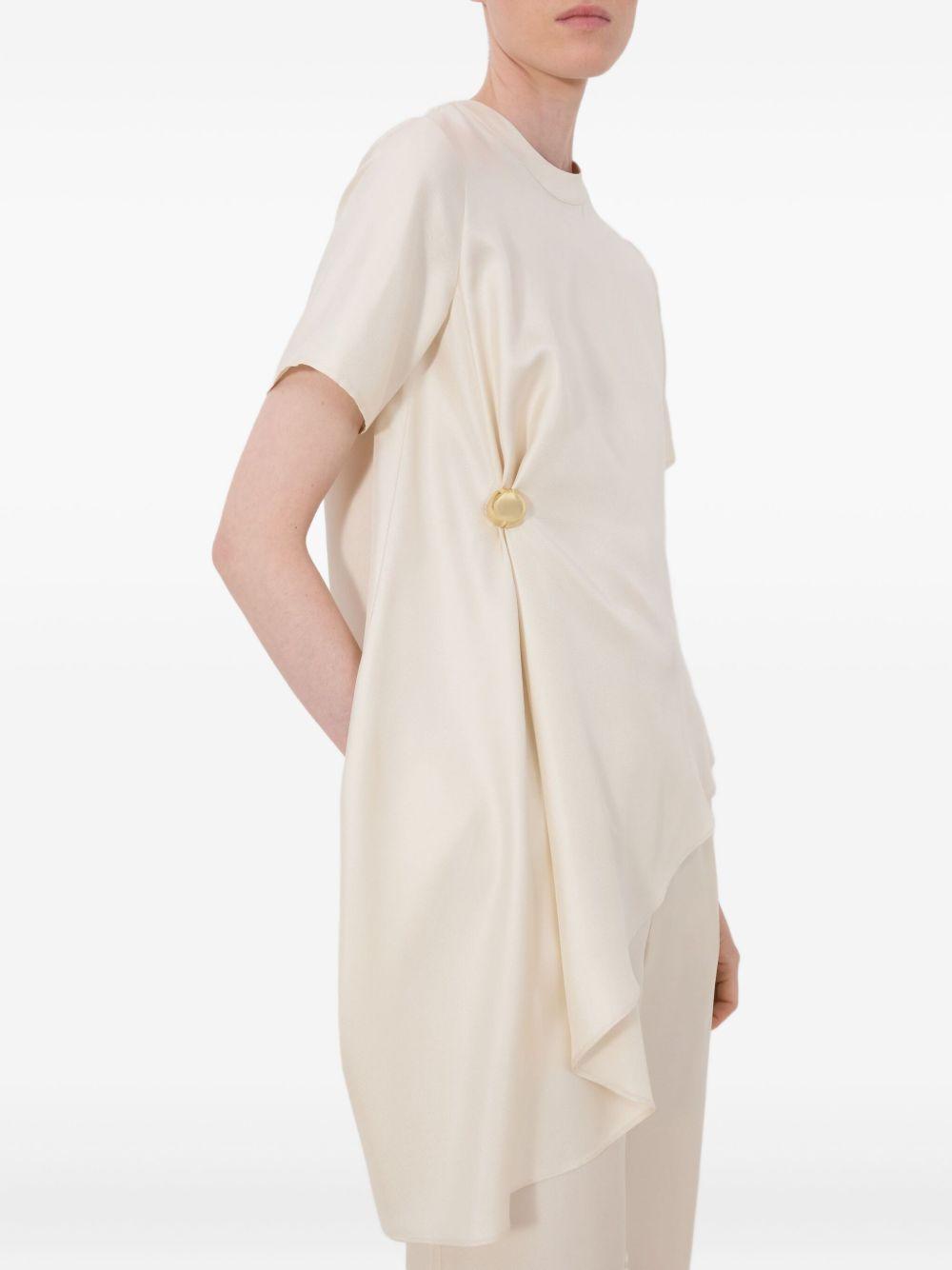 Top asimmetrico MADEA in bianco Loulou de saison - donna 