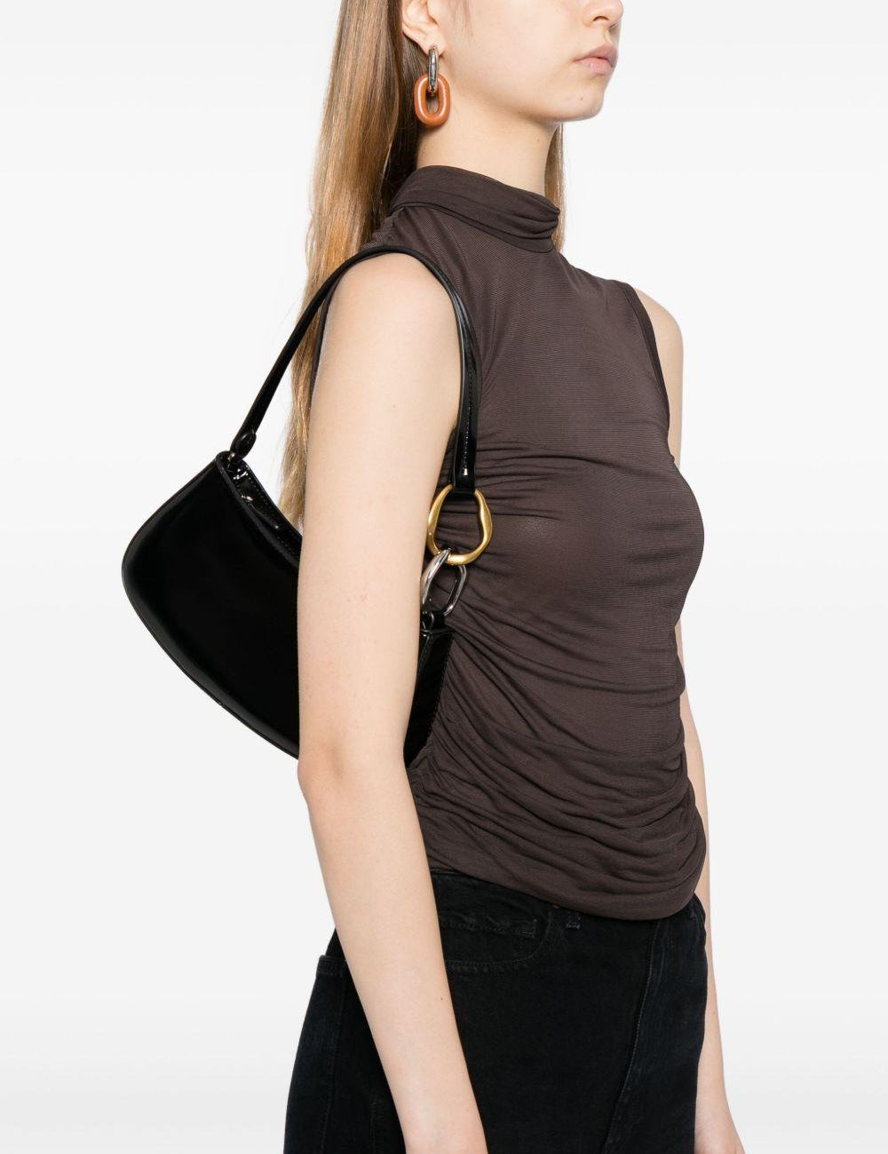Borsa a spalla Ollie in nero Staud - donna 