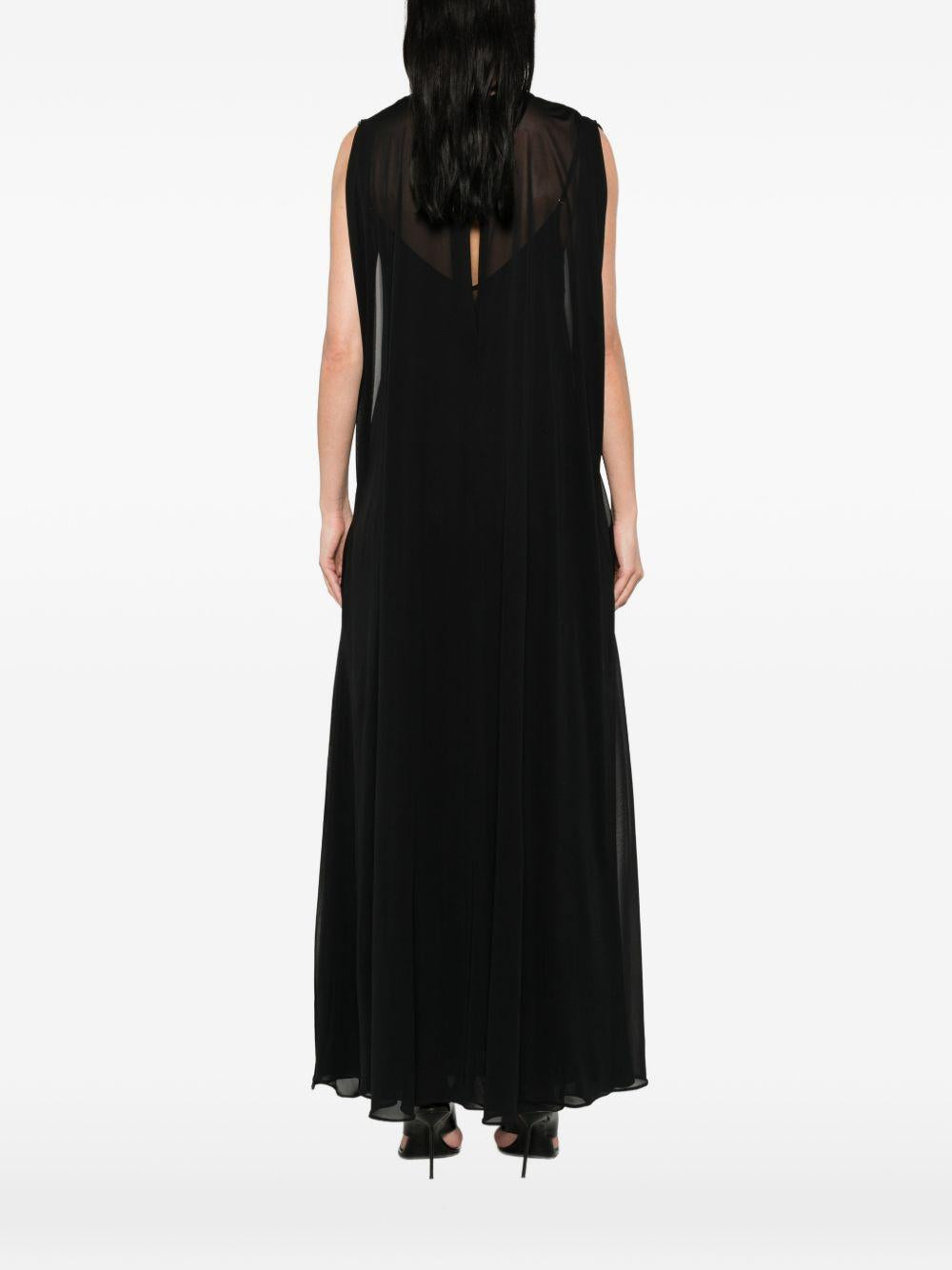 Abito midi smanicato in nero Sportmax - donna 