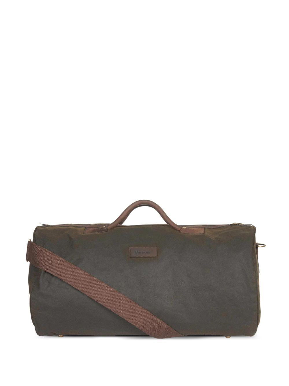 Borsone cerato in verde Barbour - uomo 