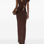 Abito con pendente in marrone Christopher Esber - donna 