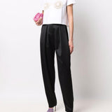 T-shirt con dettagli all'uncinetto in bianco - Magda butrym - donna 