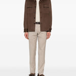 Camicia classica a maniche lunghe in beige Zegna - uomo 