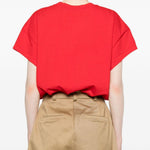 Body con stampa logo in rosso Willy chavarria - donna 