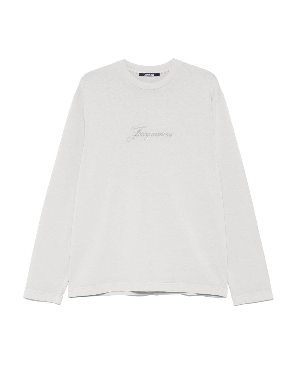 T-shirt a maniche lunghe in grigio Jacquemus - unisex 