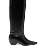 Stivali alti al ginocchio in pelle sybil 30mm in nero Khaite - donna 